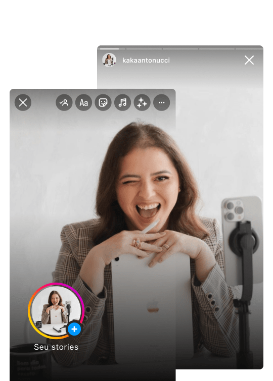 Cola Comigo Story Criativo